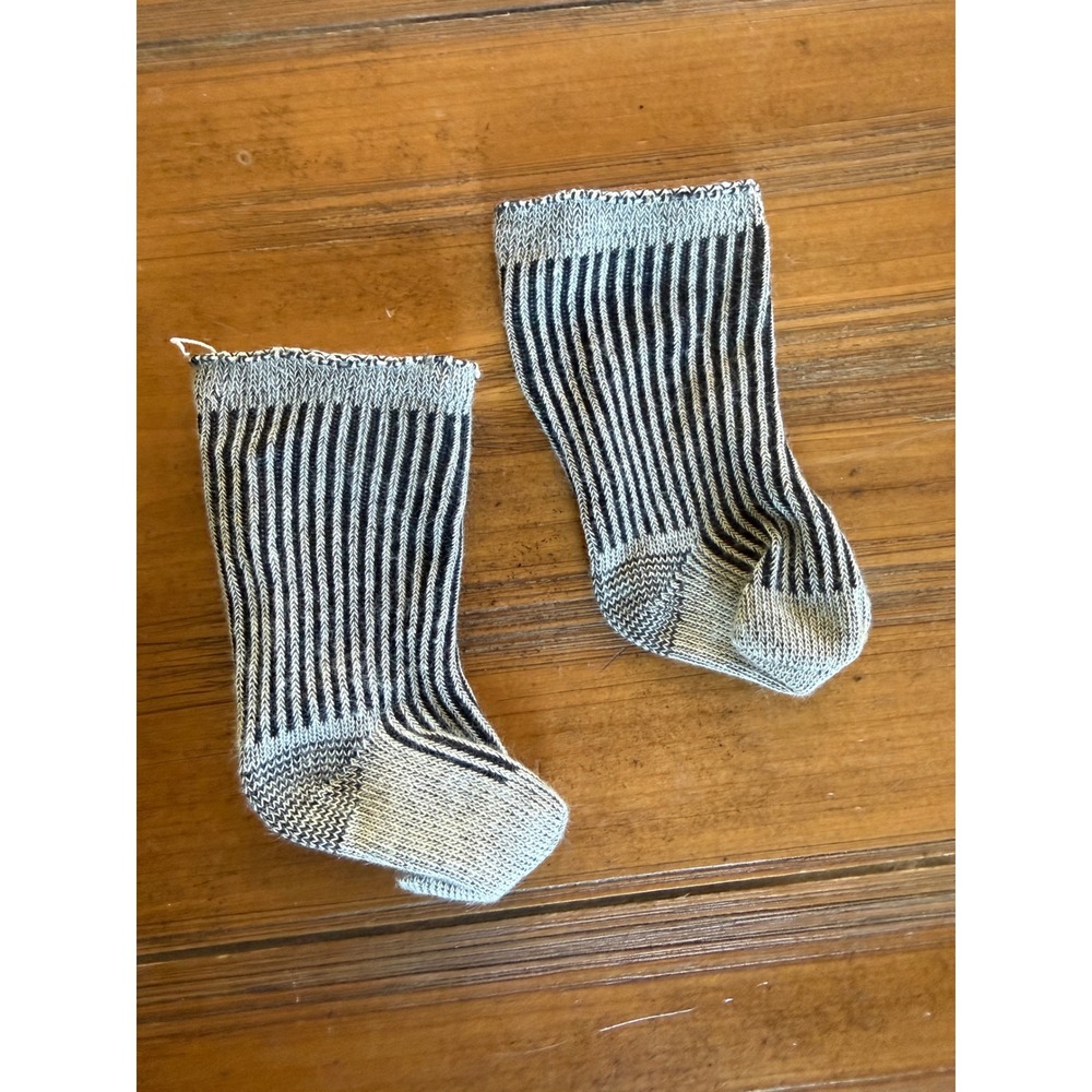 American Girl Kirsten Grey Winter Socks Pleasant Company Vintage Historical Doll